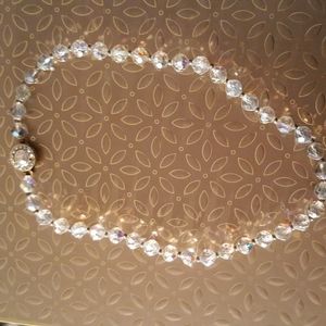 Vintage & Stunning Crystal Aurora Borealis Necklace